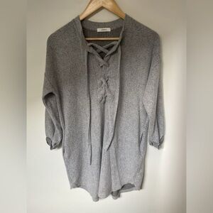 Cherish - sweater, Tunic, Dress. Size Medium. With Pockets. Gray